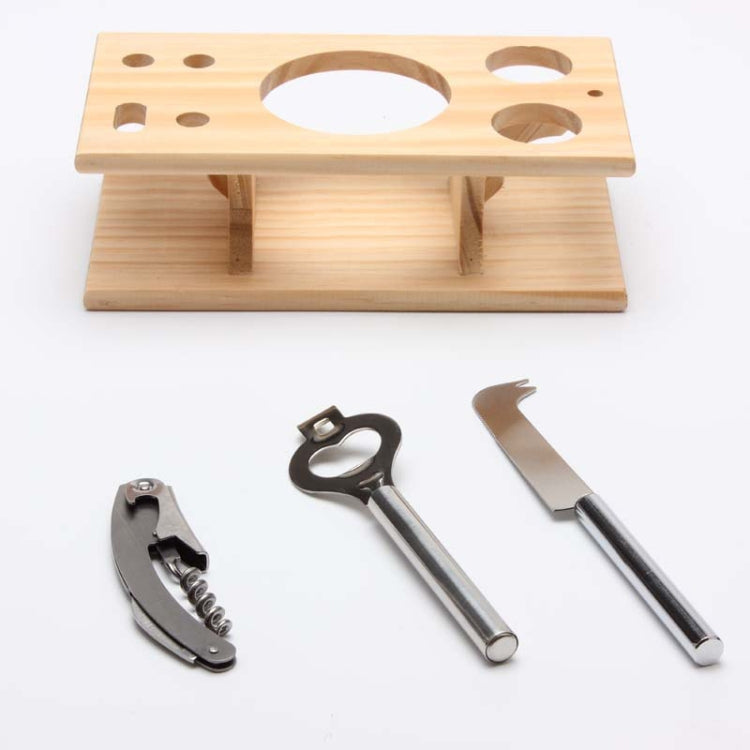 9 in 1 Stainless Steel Cocktail Shaker Tools Set with Wooden Mount, Capacity: 550ml, 550ml