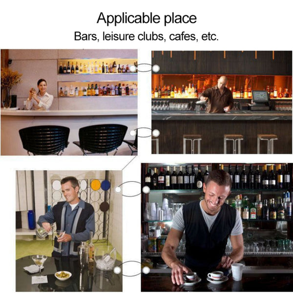 9 in 1 Stainless Steel Cocktail Shaker Tools Set with Wooden Mount, Capacity: 550ml, 550ml