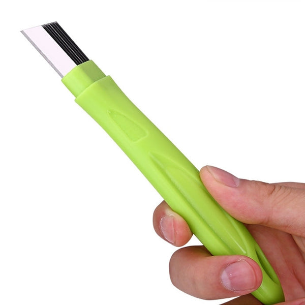 Kitchen Tool Manual Stainless Steel Filate Circle Shape Green Onion Slicer, 16x1.8cm Green