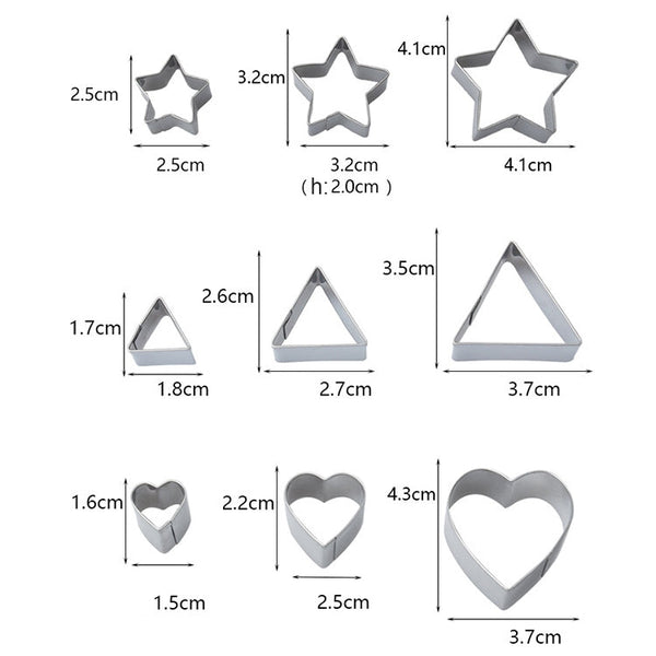 24 PCS / Set Stainless Steel DIY Cookie Biscuits Molds Geometry Baking Tools (Octagon), HC4340A, HC4340B, HC4340C