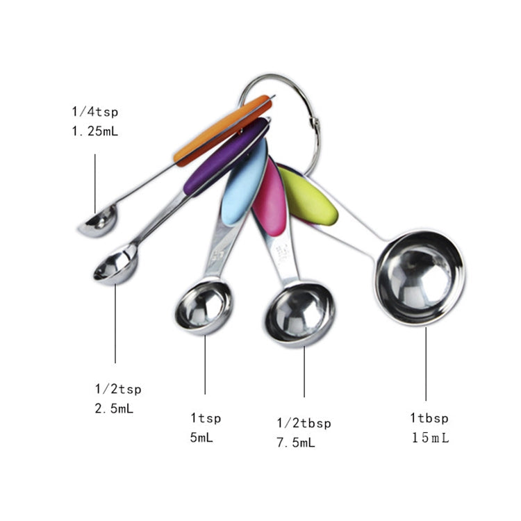 kn650 10 in 1 Colorful Stainless Steel Measuring Spoon Cake Mold Baking Tool Set