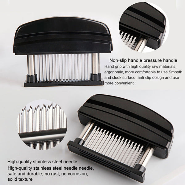 48-Pin Ultra Shrill Needle Stainless Steel Blades Meat Tenderizer for Chicken, Steak, Beef, Pork, Fish