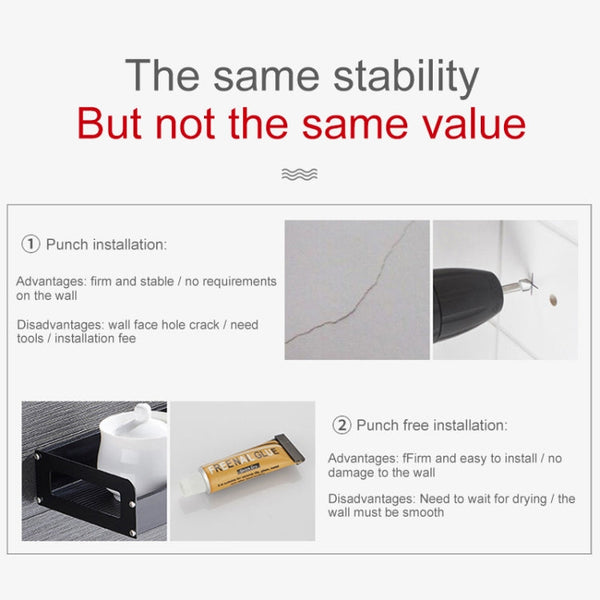 30cm Kitchen Multi-function Wall Hanging Holder Seasoning Storage Rack, 30cm(Silver)