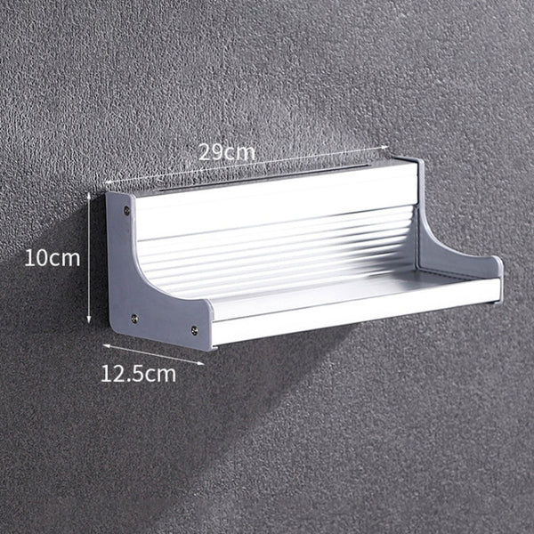 30cm Multi-function Kitchen Punching Wall-mounted Aluminum Condiment Storage Rack, 30cm Punching