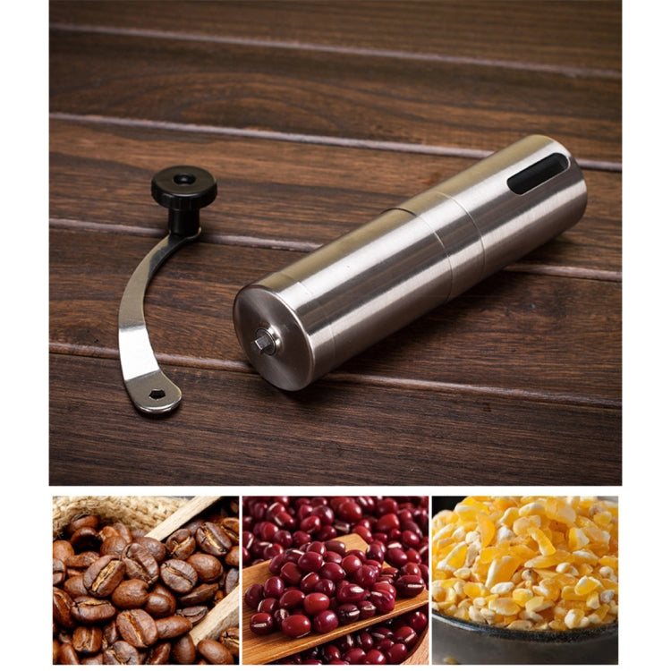 Portable Conical Burr Mill Manual Stainless Steel Hand Crank Coffee Bean Grinder, Capacity: 40g, Stainless Steel Capacity: 40g