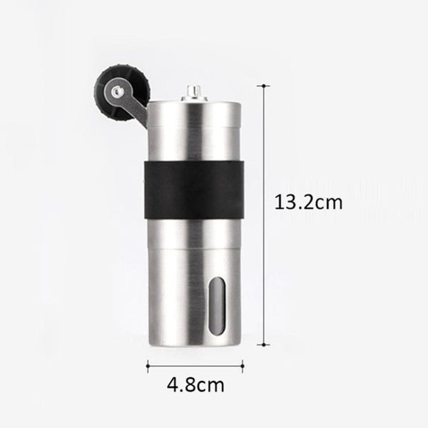 Portable Conical Burr Mill Manual Stainless Steel Hand Crank Coffee Bean Grinder, Capacity: 30g, Capacity: 30g
