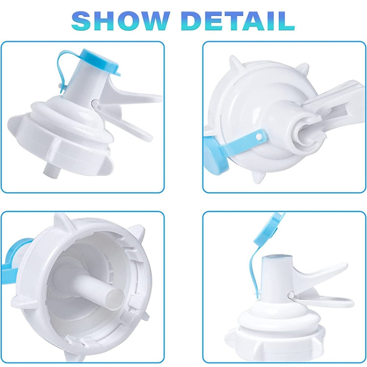 PP Water Bottle Faucet Dispenser Valve for 55mm Crown Top Bottle with Dustproof Cover, Faucet Dispenser Valve