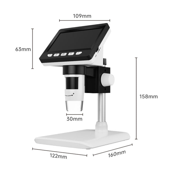 50X-1000X 1080P Portable Electronic Digital Desktop Microscope with LED Light, HC5230