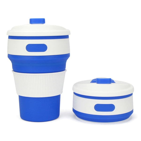 350ml Folding Portable Silicone Coffee Cup Multi-function Travel Cup
