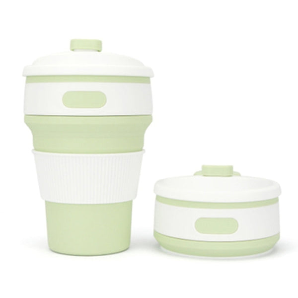 350ml Folding Portable Silicone Coffee Cup Multi-function Travel Cup