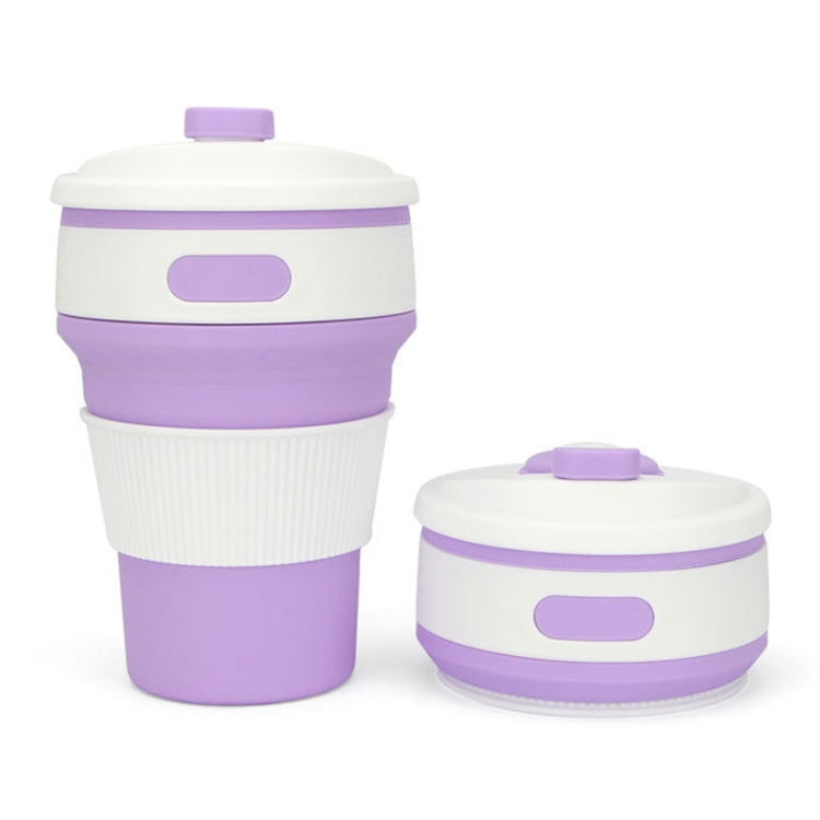 350ml Folding Portable Silicone Coffee Cup Multi-function Travel Cup