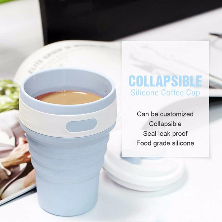 350ml Folding Portable Silicone Coffee Cup Multi-function Travel Cup