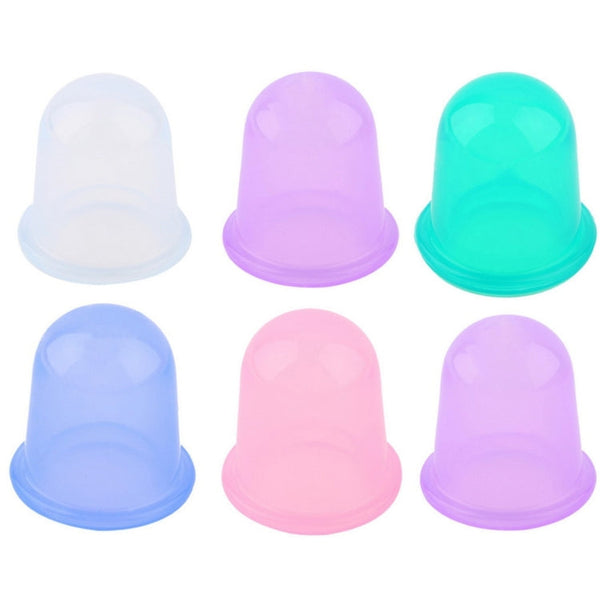 Health Care Body Massage Vacuum Silicone Cupping Cup,Random Color Delivery