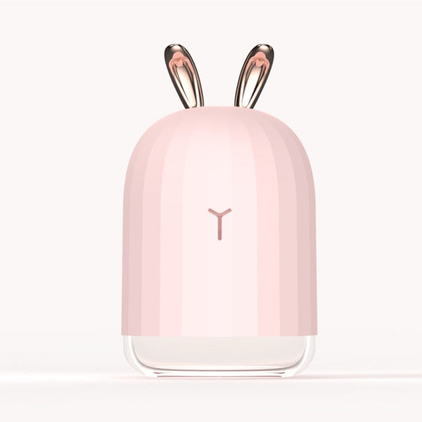 3life-318 2W Cute Rabbit USB Mini Humidifier Diffuser Aroma Mist Nebulizer with LED Night Light for Office, Home Bedroom, Capacity: 220ml, DC 5V