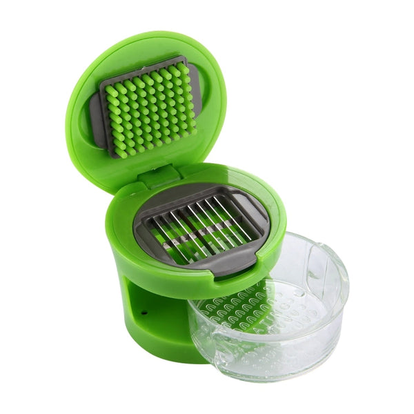 2 PCS Multi-purpose Mini Kitchen Tool Vegetable Garlic Manual Slicer Cutter Chopper Random Color Delivery, Mini Garlic Crusher