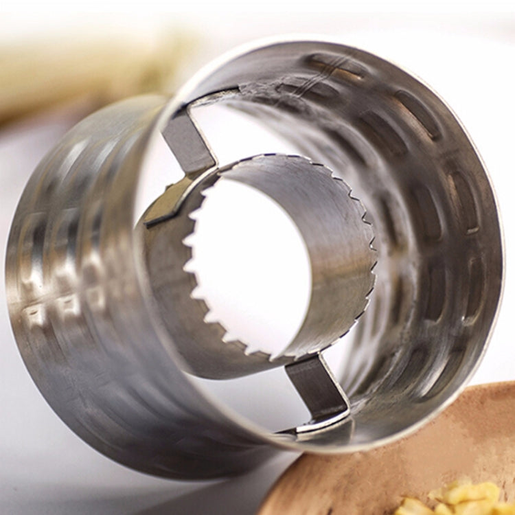 Round Shaped 304 Stainless Steel Household Corn Cutter Cob Corn Stripper Kitchen Tool, Stainless Steel