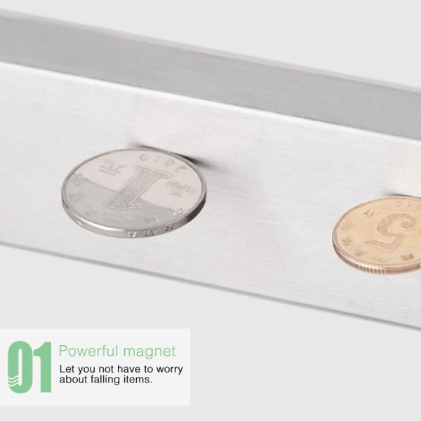 Kitchen Free Punching Wall-mounted 304 Stainless Steel Magnetic Knife Holder, Size:41x4x1.5cm, Size:41x4x1.5cm