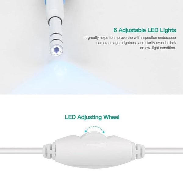 i95 3 in 1 USB Ear Scope Inspection HD 0.3MP Camera Visual Ear Spoon for OTG Android Phones & PC & MacBook, 1.75m Length Cable, 3 in 1 White  0.3MP