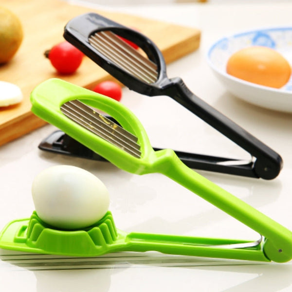 Multifunctional Portable Kitchen Cooking Tool Food Fruit Vegetable Egg Mushroom Kiwifruit Tomato Lemon Strawberry Stainless Steel Cutter Slicer, Egg Slicer 3