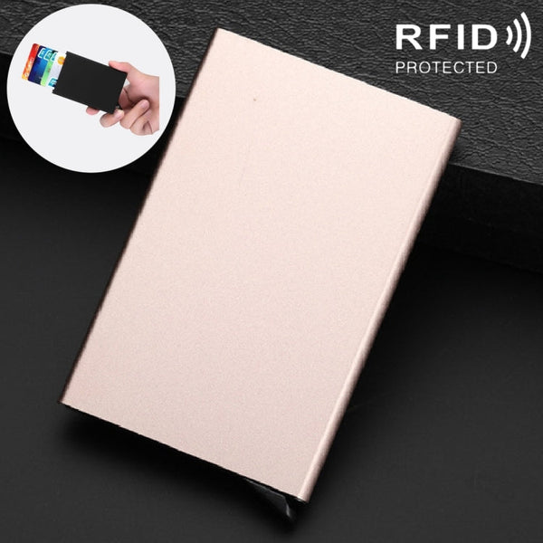 Antimagnetic Stainless Steel PU Business Card Holder Credit Card Case, Size: 10*6.2*0.8cm