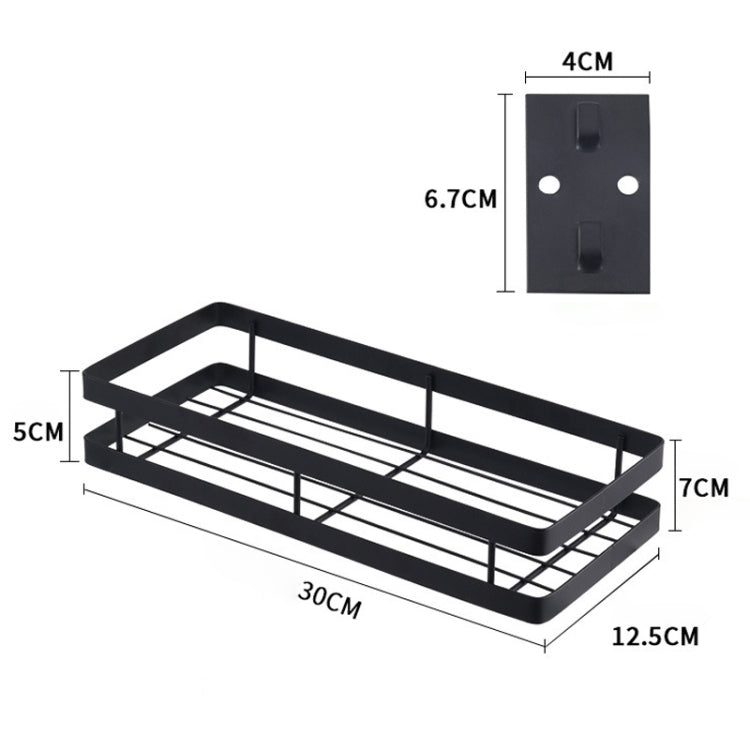 30cm Kitchen Punch-free Wall Mount Seasoning Storage Rack, 30cm