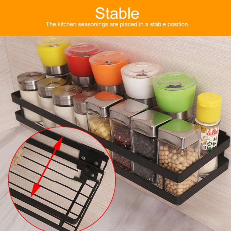 30cm Kitchen Punch-free Wall Mount Seasoning Storage Rack, 30cm