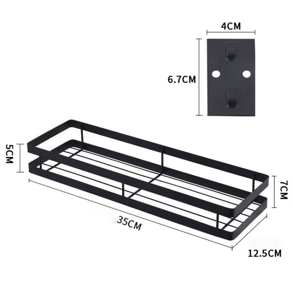 35cm Kitchen Punch-free Wall Mount Seasoning Storage Rack, 35cm
