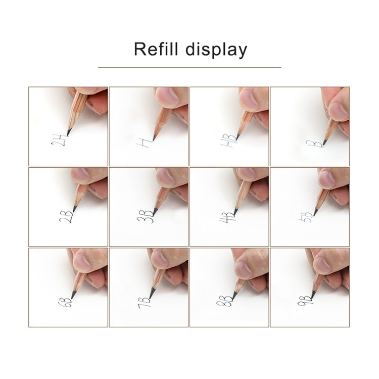 12pcs Drawing Writing Sketch Wooden Pencil Pre-sharpened 2B Art Graphite Pencils