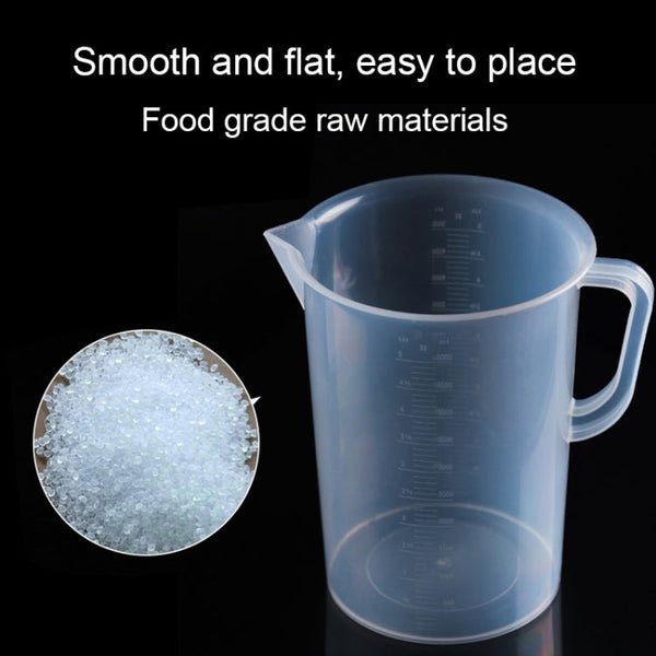 5000ml Food Grade PP Plastic Flask Digital Measuring Cup Cylinder Scale Measure Glass Lab Laboratory Tools, 5000ml