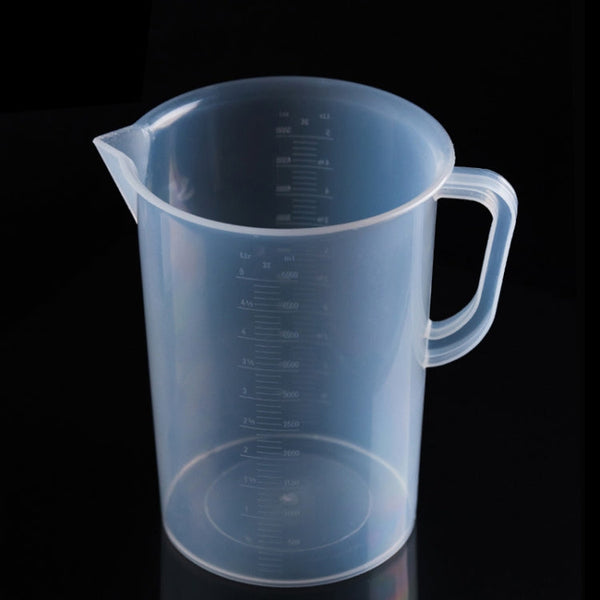 5000ml Food Grade PP Plastic Flask Digital Measuring Cup Cylinder Scale Measure Glass Lab Laboratory Tools, 5000ml