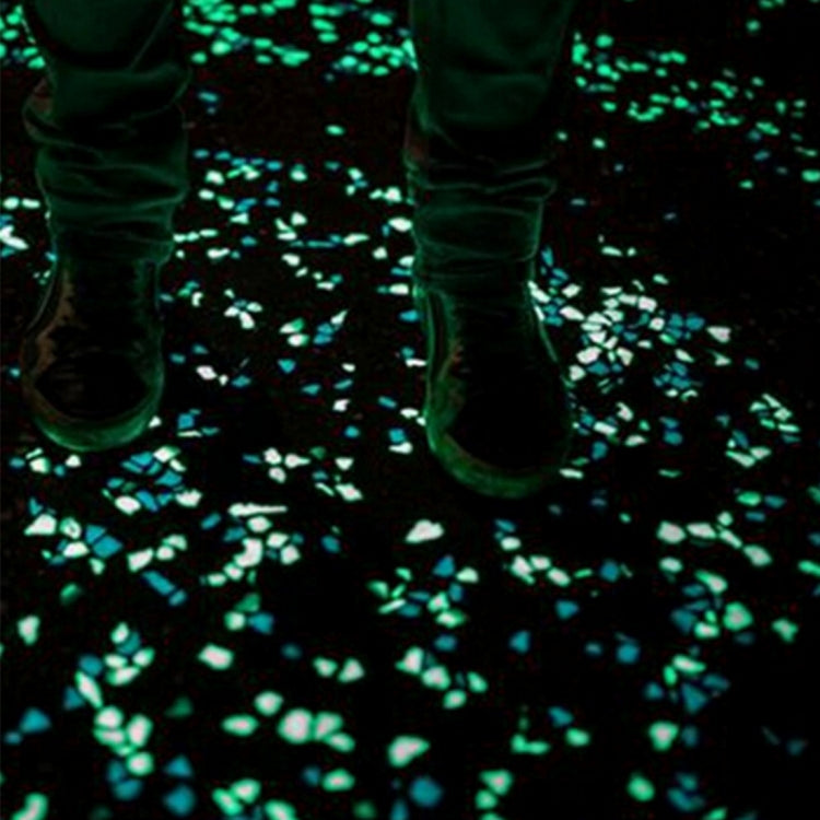 100 PCS Glow in The Dark Garden Pebbles for Walkways & Decoration and Plants Luminous Stones