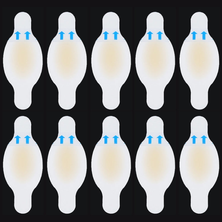 10 PCS Foot Care Skin Hydrogel Analgesic Plaster Blisters Slip Heel Protector Size: 28x69cm