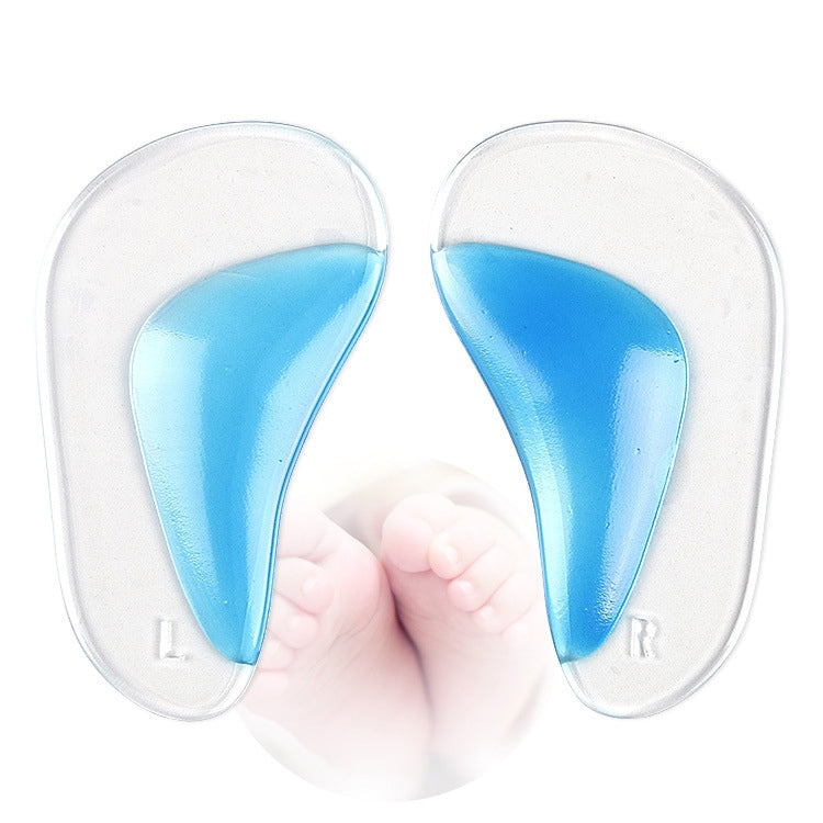 2 Pairs Kids Gel Insoles Orthopedic Arch Support Insoles for Child Shoes Flatfoot Corrector Pads Baby Toddler Insole, Size: S