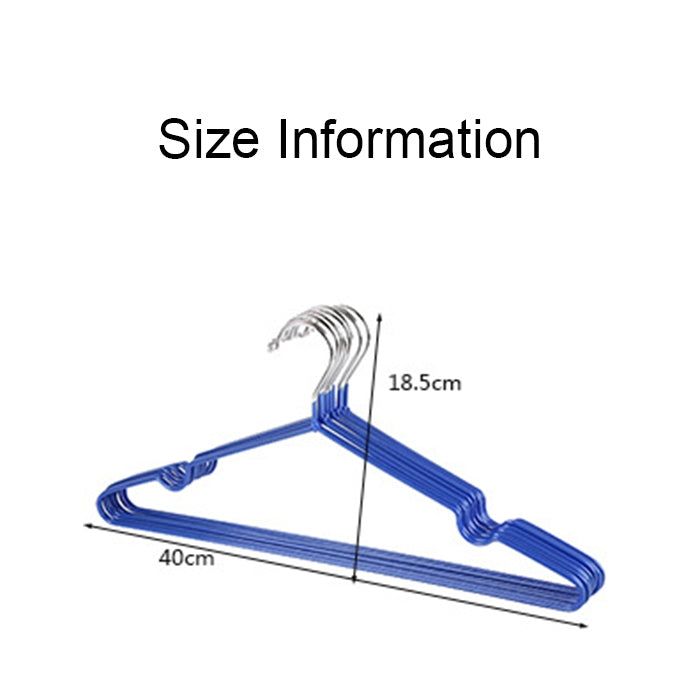 10pcs Household Stainless Steel PVC Coating Anti-skid Traceless Clothes Drying Rack