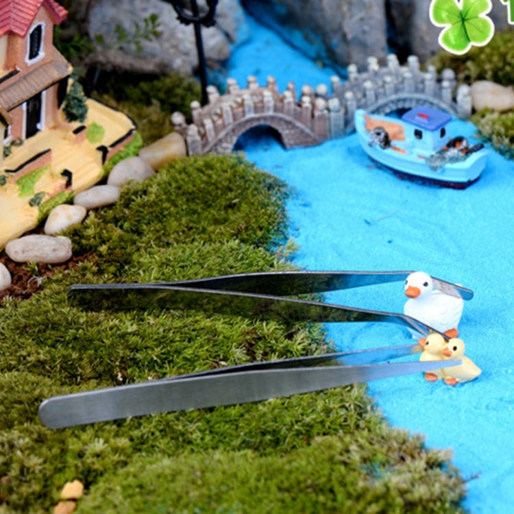 4pcs Stainless Steel Plants Cleaner Tool Crooked Tweezer Plants Cleaning Tool Aquarium Maintenance Tools Marine Aquarium Live Plants Tweezers,Length:17cm, 17cm