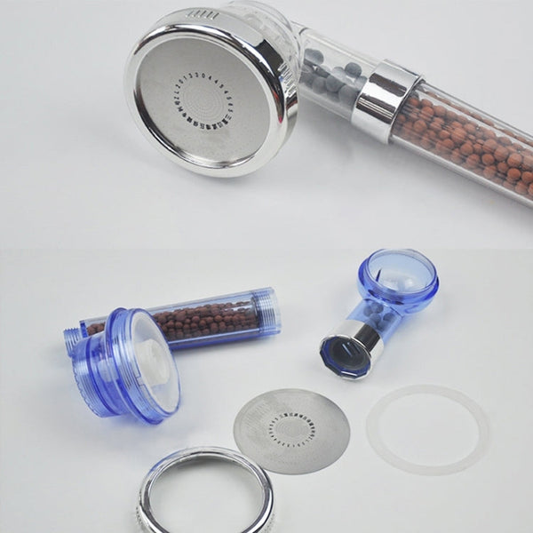 3 Settings Adjustable PC Negative Ions Shower Head, Size: Large, Interface:  2cm