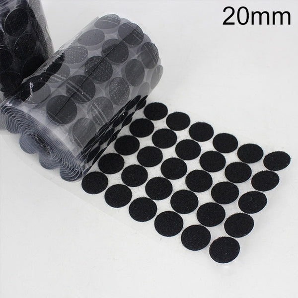 1000 PCS 20mm Round Nylon Adhesive Hook and Loop Fastener