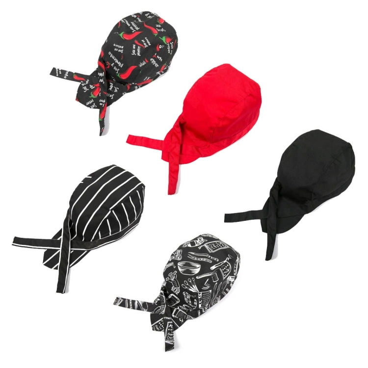 Simple Style Unisex Chef Waiter Work Cap Pirate Hat Turban Cap, Turban Cap 2, Turban Cap Red, Turban Cap Black, Turban Cap stripe, Turban Cap1