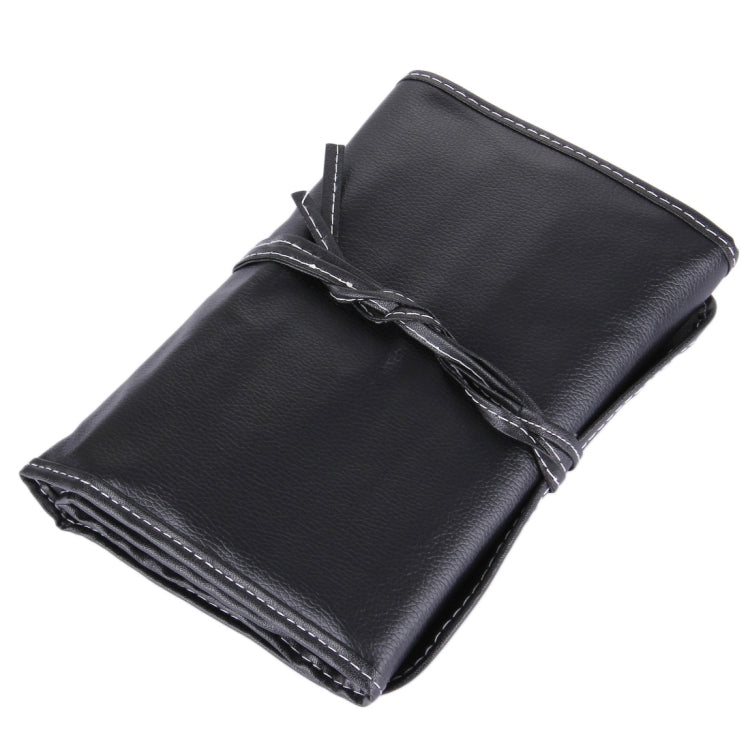 32 PCS Wood Color Handle Makeup Brush Set Beauty Kit + PU Leather Carrying Case