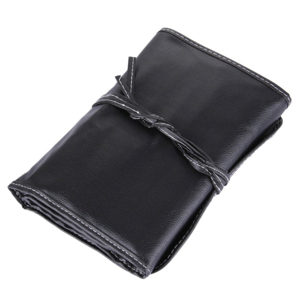 32 PCS Wood Color Handle Makeup Brush Set Beauty Kit + PU Leather Carrying Case