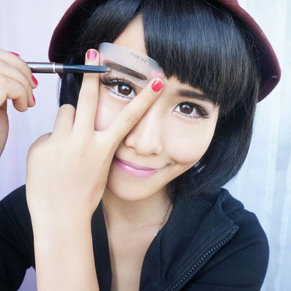 3 in 1 Eyebrow Stencil Shape Template Tools