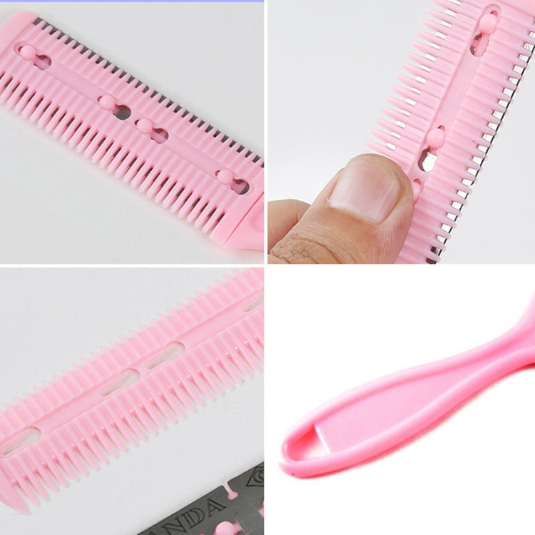 3pcs Hair Tools Double-sided Knife Hair Comb Hair Bangs Trimmer Thinning Device Hair Clipper,  Random Color Delivery, 2, 1, 10 PCS Random Color Delivery