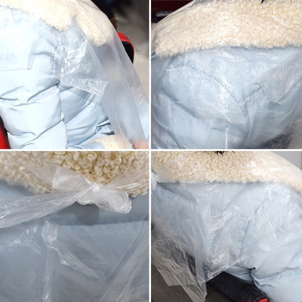 200 PCS One-time Hair Coloring Shawl/Cap Hairdressing Salon Hair Treatment Cloth Scarf(Transparent)