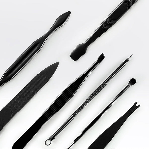 12 in 1 Advanced Stainless Nail Care Clipper Pedicure Manicure Kits with Leather Case