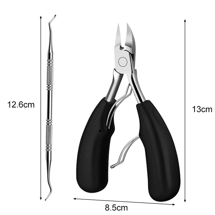 2 in 1 Nail Clipper for Paronychia Stainless Steel Olecranon Nail Nipper & Ingrown Nail Lifter