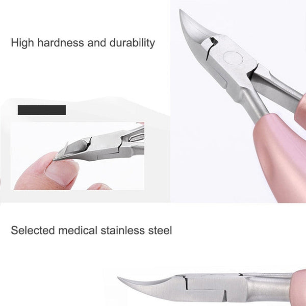 2 in 1 Nail Clipper for Paronychia Stainless Steel Olecranon Nail Nipper & Ingrown Nail Lifter