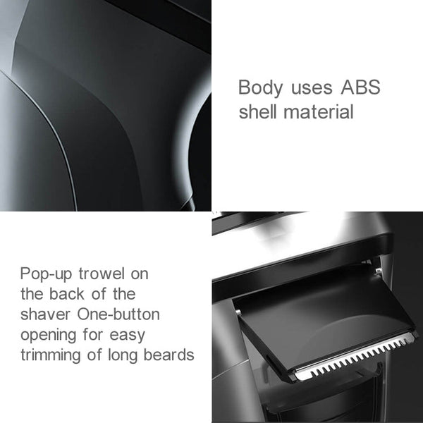 Original Xiaomi ENCHEN Water Proof Triple Rotary Double Ring Blade Shaving Head Electric Rechargeable Shaver For Men