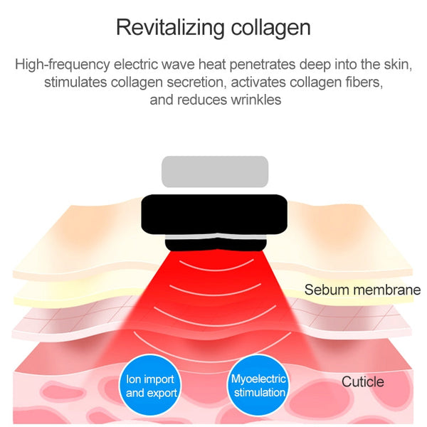 BLK-D919 RF Instrument Facial Vibration Compact Lifting Massager Micro Current Beauty Instrument