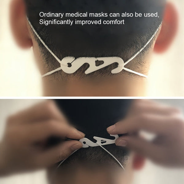 10 PCS Extension Adjustable Anti-Slip S Hook Ear Loops Retainer for Face Mask