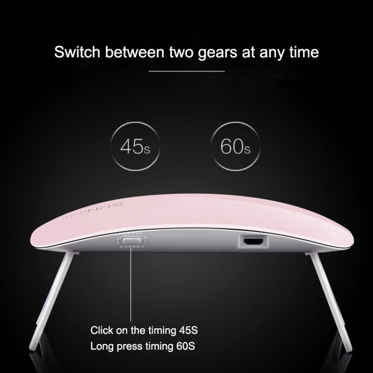 SUN mini 2 6W UV + LED USB Nail Lamp Fingernail Gel Curing Dryer